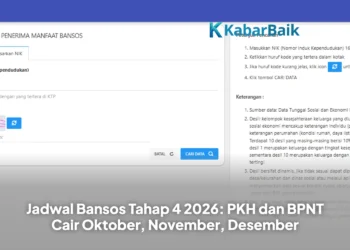 Jadwal Bansos Tahap 4 2026: PKH dan BPNT Cair Oktober, November, Desember