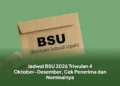 Jadwal BSU 2026 Triwulan 4 Oktober-Desember, Cek Penerima dan Nominalnya