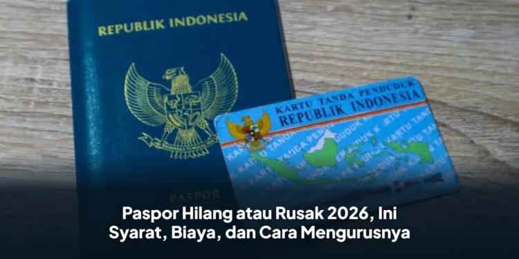Paspor Hilang atau Rusak 2026, Ini Syarat, Biaya, dan Cara Mengurusnya